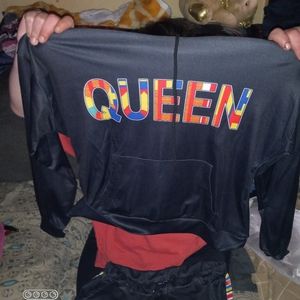Queen written track suit